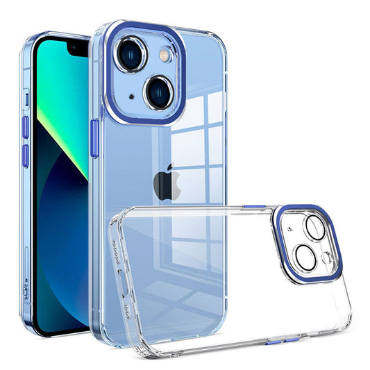 For iPhone 15 Case with Camera Protective Clear Hard Cover HDL124