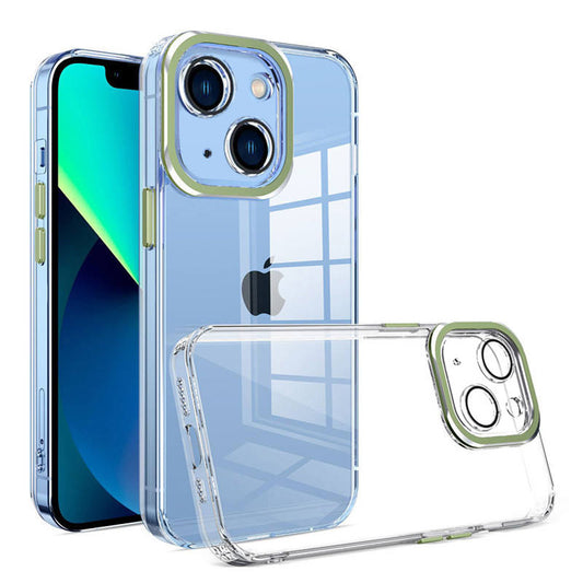 For iPhone 15 Plus Case with Camera Protective Clear Hard Cover HDL124