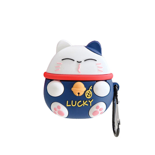 For Apple AirPods 1st 2016 AirPods 2nd 2019 Case Cover Lucky Cat