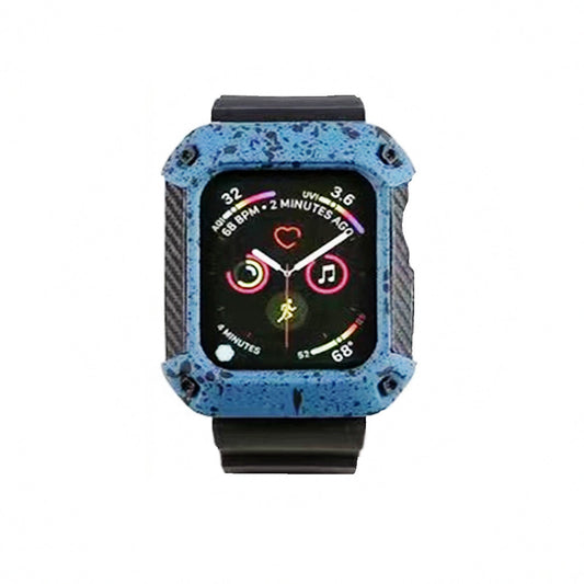 42mm 44mm Rubber Band and Case Cover For Apple Watch Series