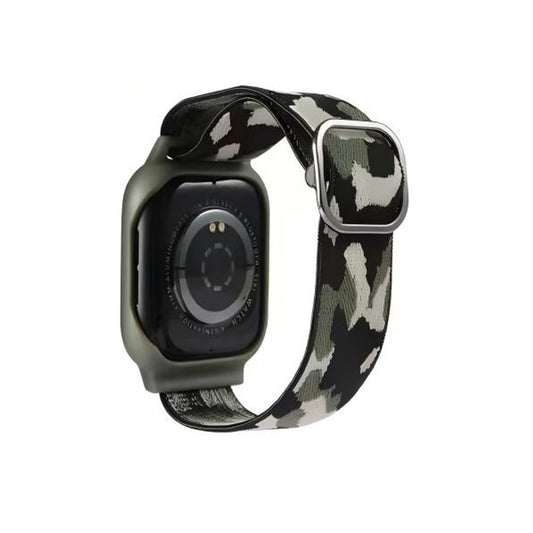 42mm 44mm 45mm Braided Solo Loop Band and Case Cover For Apple Watch Series