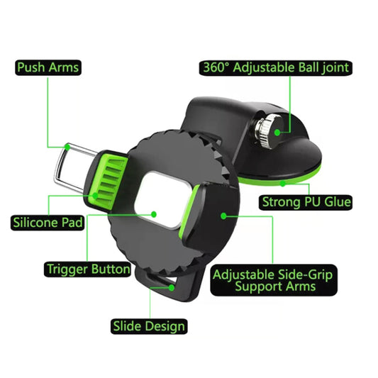 Car Phone Holder Mount for Car Windshield Dashboard CHD02