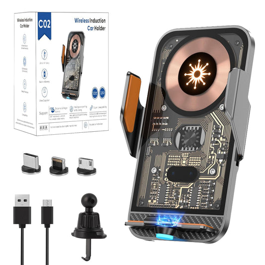 Car Wireless Charger, Phone Holder Mount for Car Air Vent, Qi Fast Charging CHD10-WLCHGC10