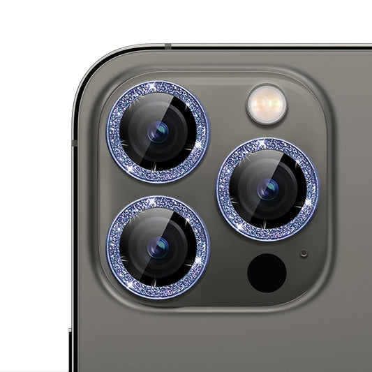 For iPhone 15 Pro Max Glitter Sparkle Tempered Glass Camera Lens Protector CMA003