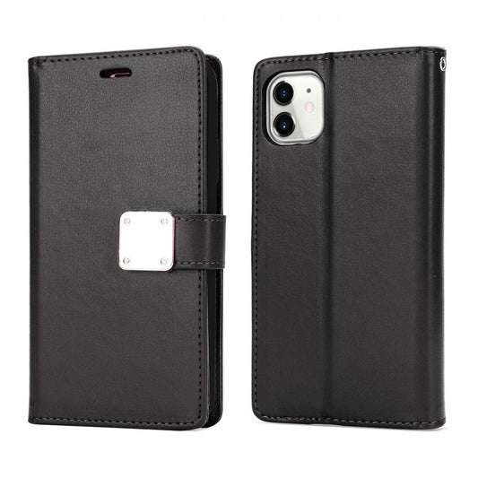 For iPhone 12 Case Leather Flip Wallet Cover FWC117