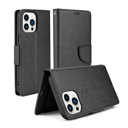 For iPhone 13 Pro Case Leather Flip Wallet Cover FWC120