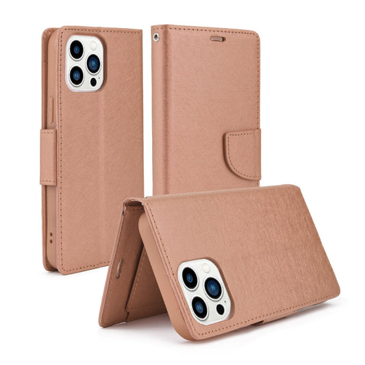 For iPhone 14 Pro Max Case Leather Flip Wallet Cover FWC120