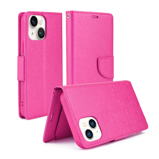 For iPhone 13 Case Leather Flip Wallet Cover FWC120