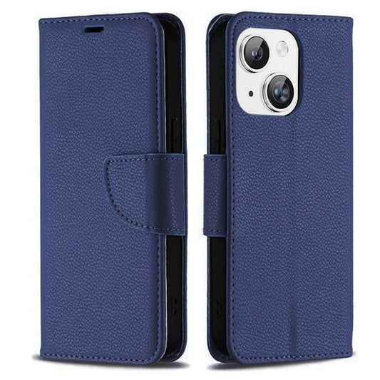 For iPhone 15 Case Leather Flip Wallet Cover FWC134