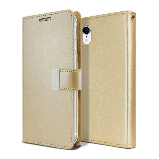 For iPhone XR Case Leather Flip Wallet Cover FWC21