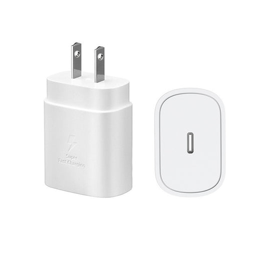Single Type C Port Samsung 25W Wall Charger Home Power Adapter Cube A Grade
