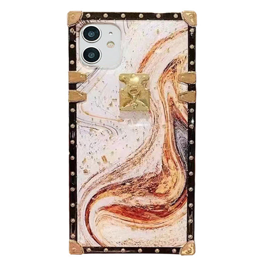 For iPhone 11 Case with Strap Marble Design Hard Cover HDL110