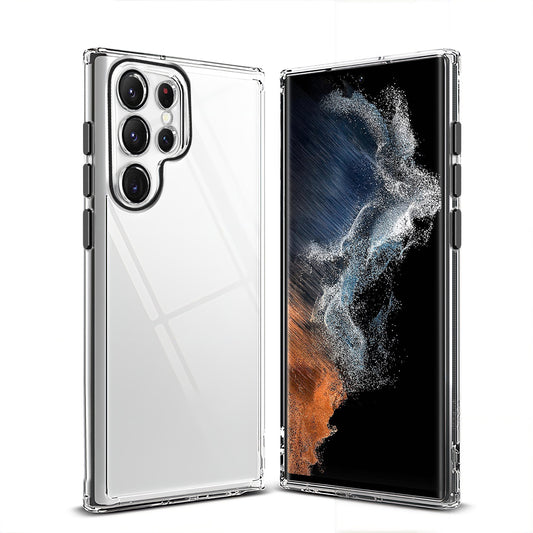 For Galaxy S24 Ultra Case with Camera Protective Clear Hard Cover HDL124