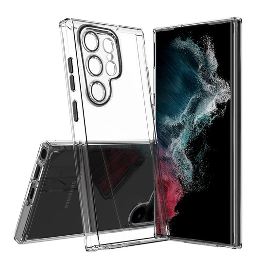 For Galaxy S24 Ultra Case with Camera Protective Clear Hard Cover HDL124