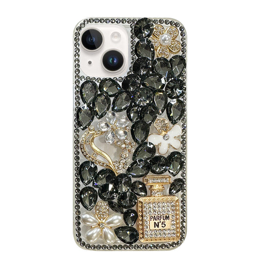 For iPhone 14 Plus Case with Bling Rhinestones Hard Cover HDL129