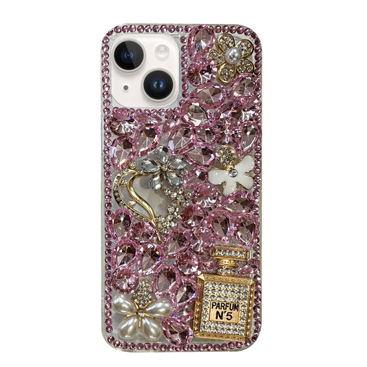 For iPhone 14 Plus Case with Bling Rhinestones Hard Cover HDL129