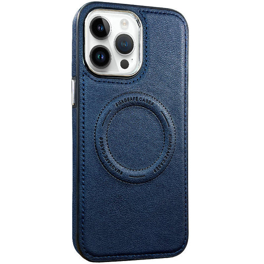 For iPhone 15 Pro Max Case with Magsafe Charging Leather Hard Cover HDL139