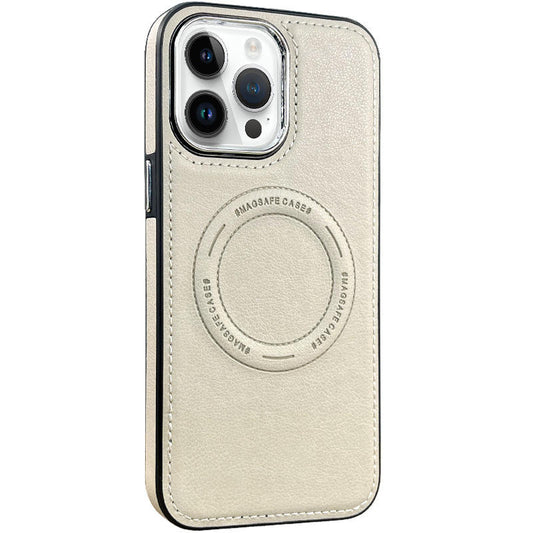 For iPhone 15 Pro Case with Magsafe Charging Leather Hard Cover HDL139