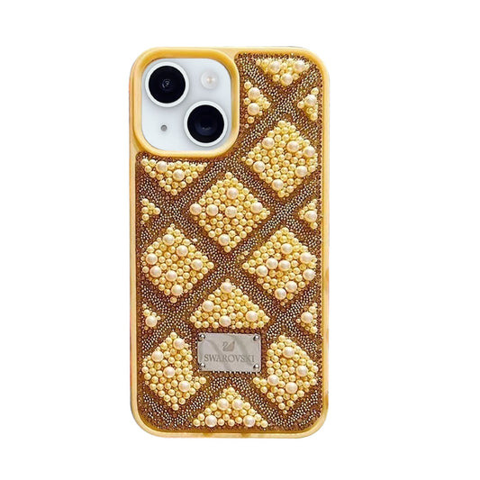 For iPhone 15 Case with Bling Rhinestones Hard Cover HDL141