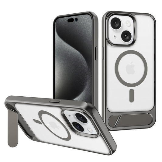 For iPhone 15 Case with Magsafe Charging and Kickstand Hard Cover HDL143