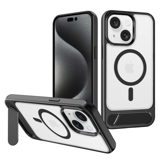 For iPhone 15 Case with Magsafe Charging and Kickstand Hard Cover HDL143