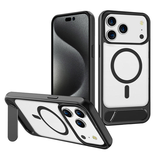 For Apple iPhone 17 Pro Case Kickstand Shockproof Clear Hard Back Cover HDL143