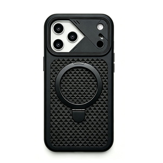 For iPhone 18 Pro Magnetic Case Honeycomb Cooling Kickstand Cover HDL156