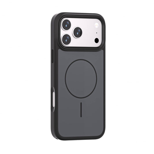 For iPhone 18 Pro Max Magnetic Matte Case Contrast Color Metal Camera Frame Cover HDL157
