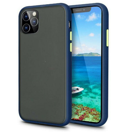 For iPhone 11 Pro Max Case with Color Push-button Matt Hard Cover HDL93