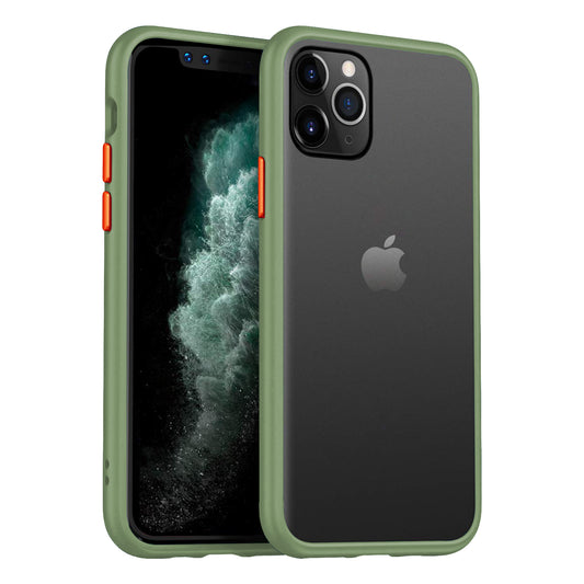 For iPhone 12 Pro Max Case with Color Push-button Matt Hard Cover HDL93