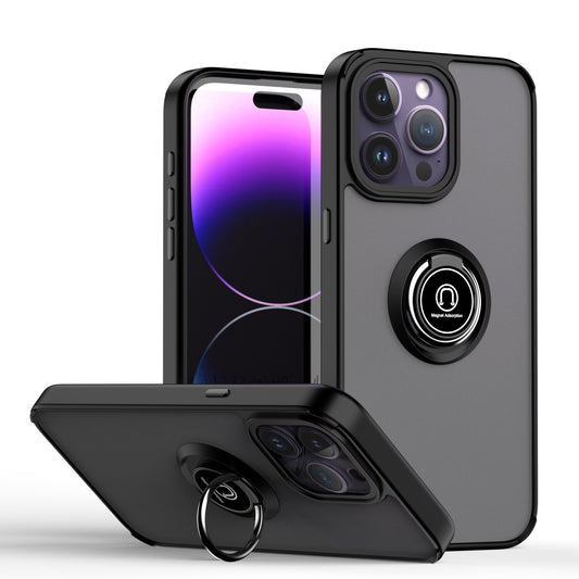 For iPhone 15 Pro Max Case with Magnetic Ring Hard Cover HDL99