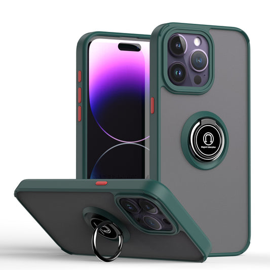 For iPhone 15 Pro Max Case with Magnetic Ring Hard Cover HDL99