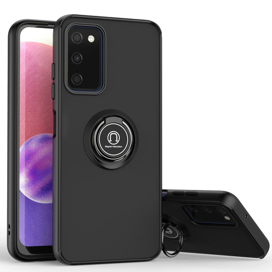 For Galaxy A03S Case with Magnetic Ring Hard Cover HDL99
