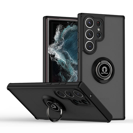 For Galaxy S24 Ultra Case with Magnetic Ring Hard Cover HDL99