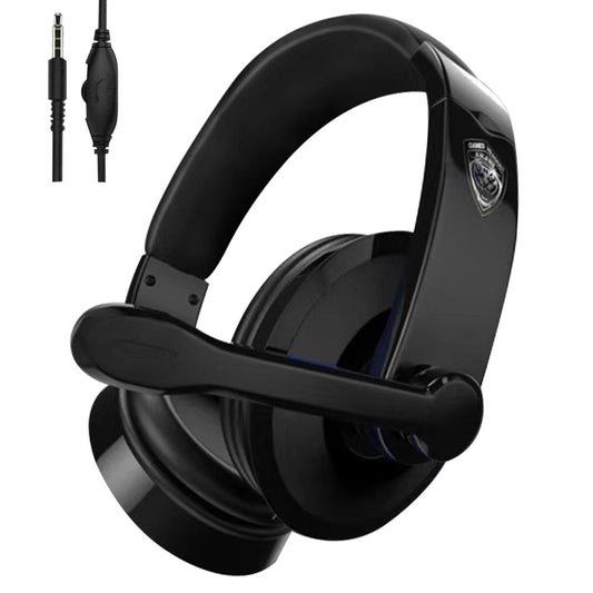 3.5mm Jack Wired Headphones, Over Ear Stereo Headset with Noise Reducing Boom Mic and in-Line Controls, for PS4/XBOX One/iPad/Latop/Mobile/Computer/Gaming HDSET-J07