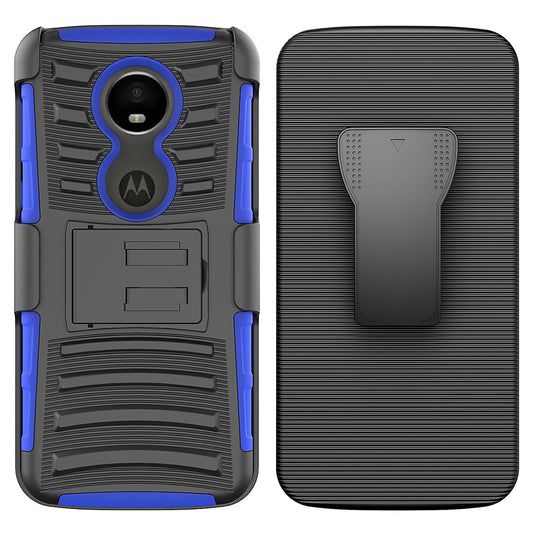 For Moto E5 Plus Case with Combo Clip Holster Cover HPC43