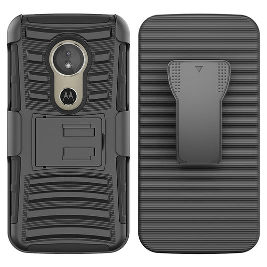 For Moto E5 Play Case with Combo Clip Holster Cover HPC43