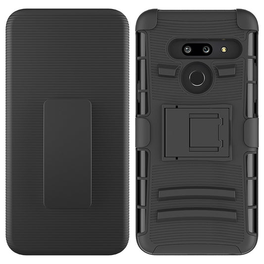 For LG G8 Case with Combo Clip Holster Cover HPC43