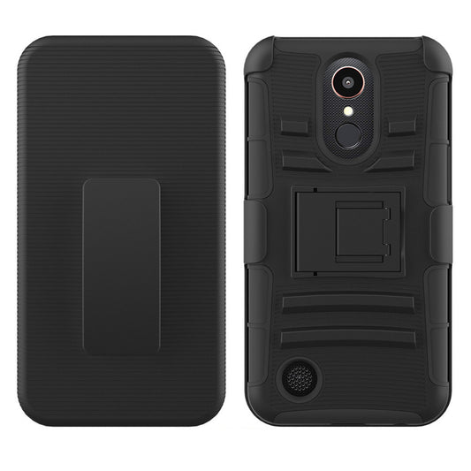 For LG K10 Case with Combo Clip Holster Cover HPC43