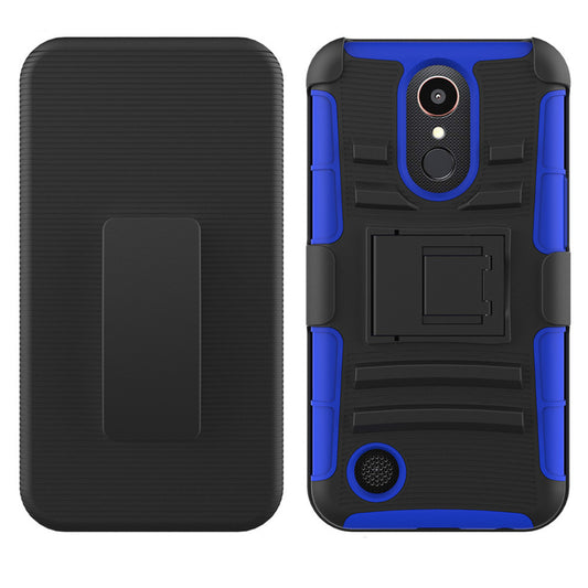 For LG K10 Case with Combo Clip Holster Cover HPC43