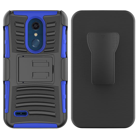 For LG K10 2018 Case with Combo Clip Holster Cover HPC43