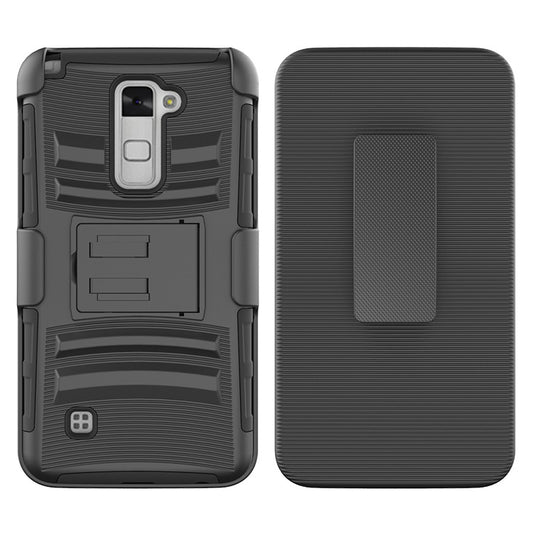 For LG Stylo 2 LS775 Case with Combo Clip Holster Cover HPC43
