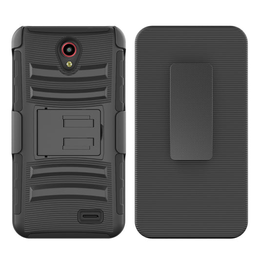 For ZTE N9132 Prestige Case with Combo Clip Holster Cover HPC43
