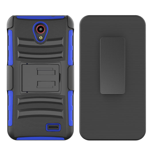 For ZTE N9132 Prestige Case with Combo Clip Holster Cover HPC43