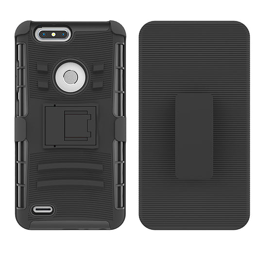 For ZTE Z982 Blade Z Max Case with Combo Clip Holster Cover HPC43