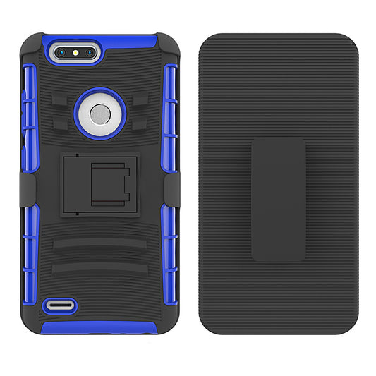 For ZTE Z982 Blade Z Max Case with Combo Clip Holster Cover HPC43