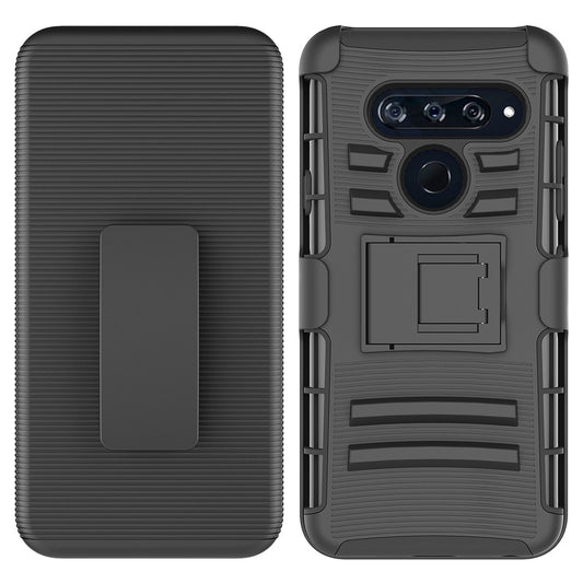 For LG V40 ThinQ Case with Combo Clip Holster Cover HPC43