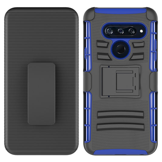 For LG V40 ThinQ Case with Combo Clip Holster Cover HPC43