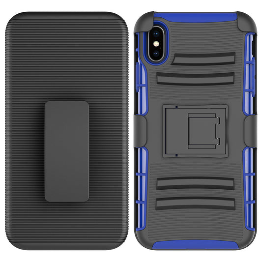 For iPhone X Xs Case with Combo Clip Holster Cover HPC43