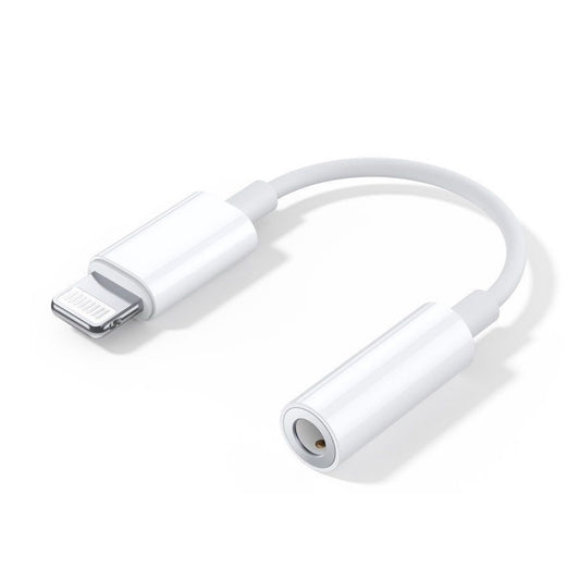 Lightning 8-Pin to 3.5mm Aux  Headphone Jack Adapter for Apple iPhone 13/12/11/X/8/7 Series - Bluetooth Prompt, Music, Calls